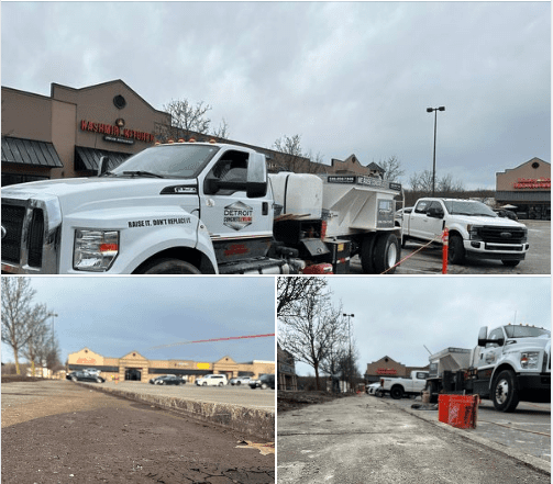 Detroit Concrete Leveling collage
